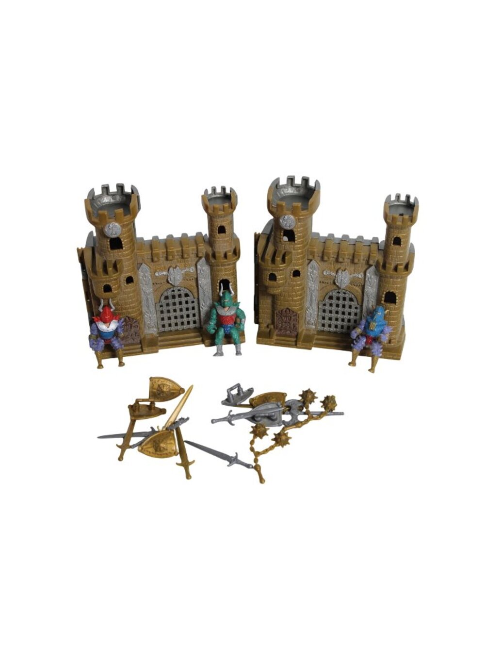 Vintage Boley Medieval Castle Playset Knight Figures Swords Shields